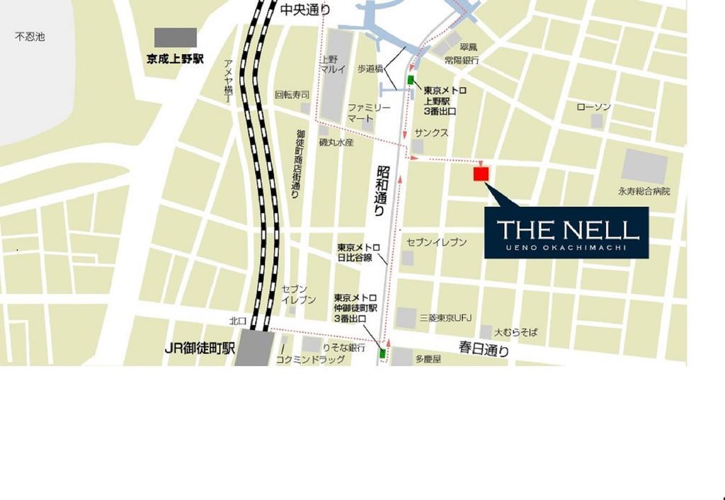 The Nell Ueno Okachimachi Hotel Tokió Kültér fotó